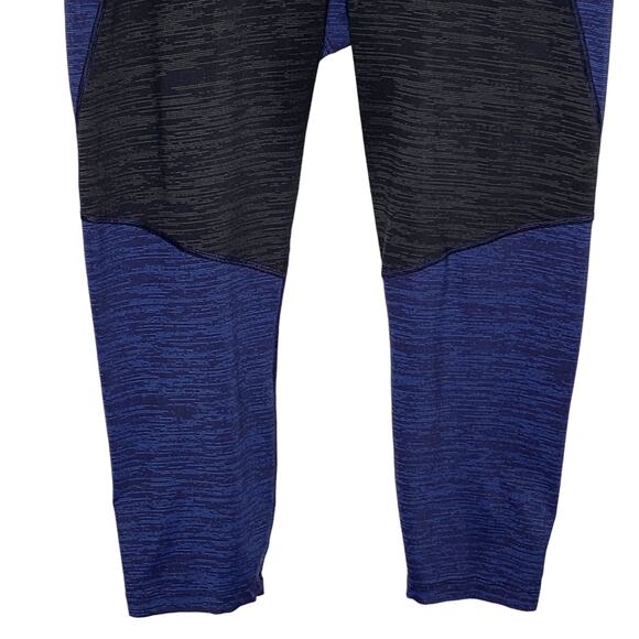 Outdoor Voices XL Kneecap Crop Leggings Space Dye Gray Blue Two Tone - Picture 5 of 8